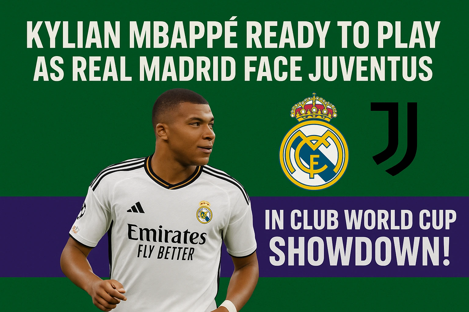 Kylian Mbappé Ready to Play as Real Madrid Face Juventus in Club World Cup Showdown!