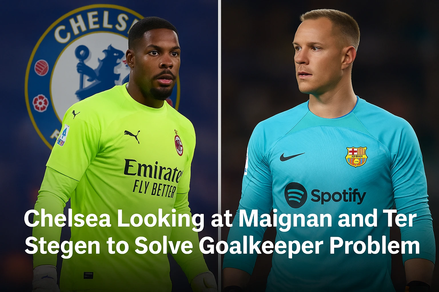 Chelsea Looking at Maignan and Ter Stegen to Solve Goalkeeper Problem