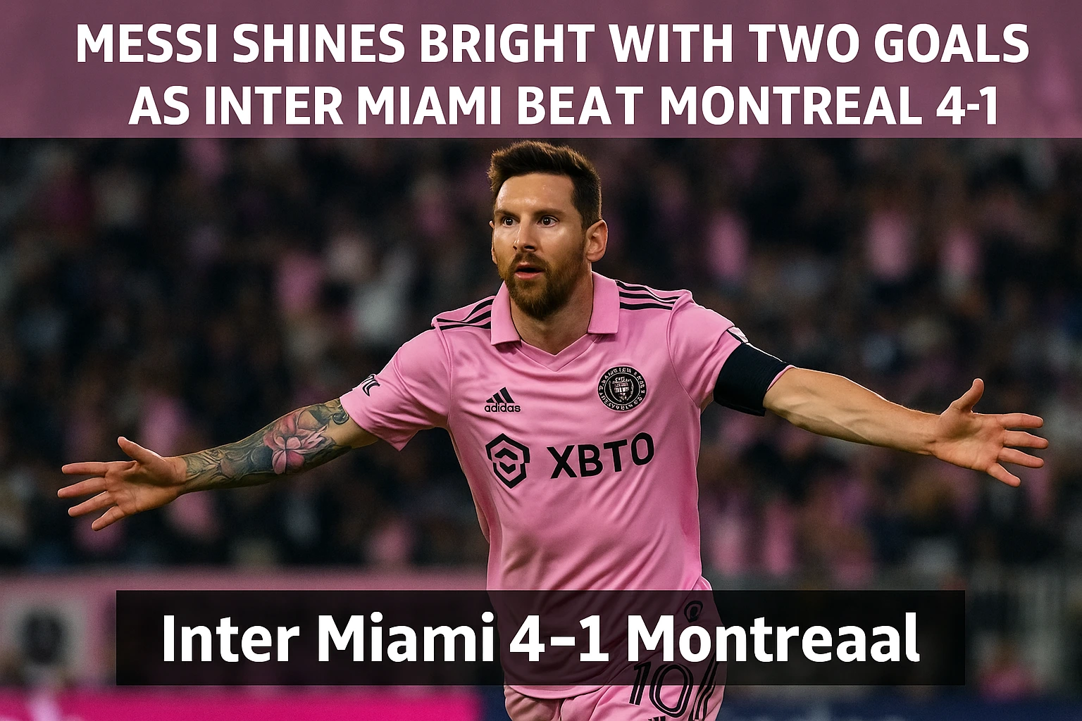 Messi Shines Bright with Two Goals as Inter Miami Beat Montreal 4-1