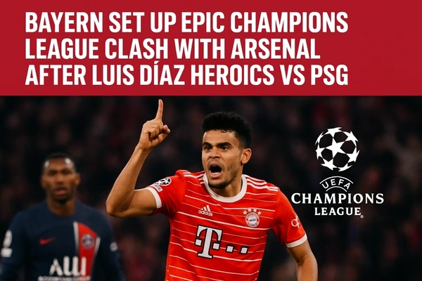 Bayern Set Up Epic Champions League Clash with Arsenal After Luis Díaz Heroics vs PSG